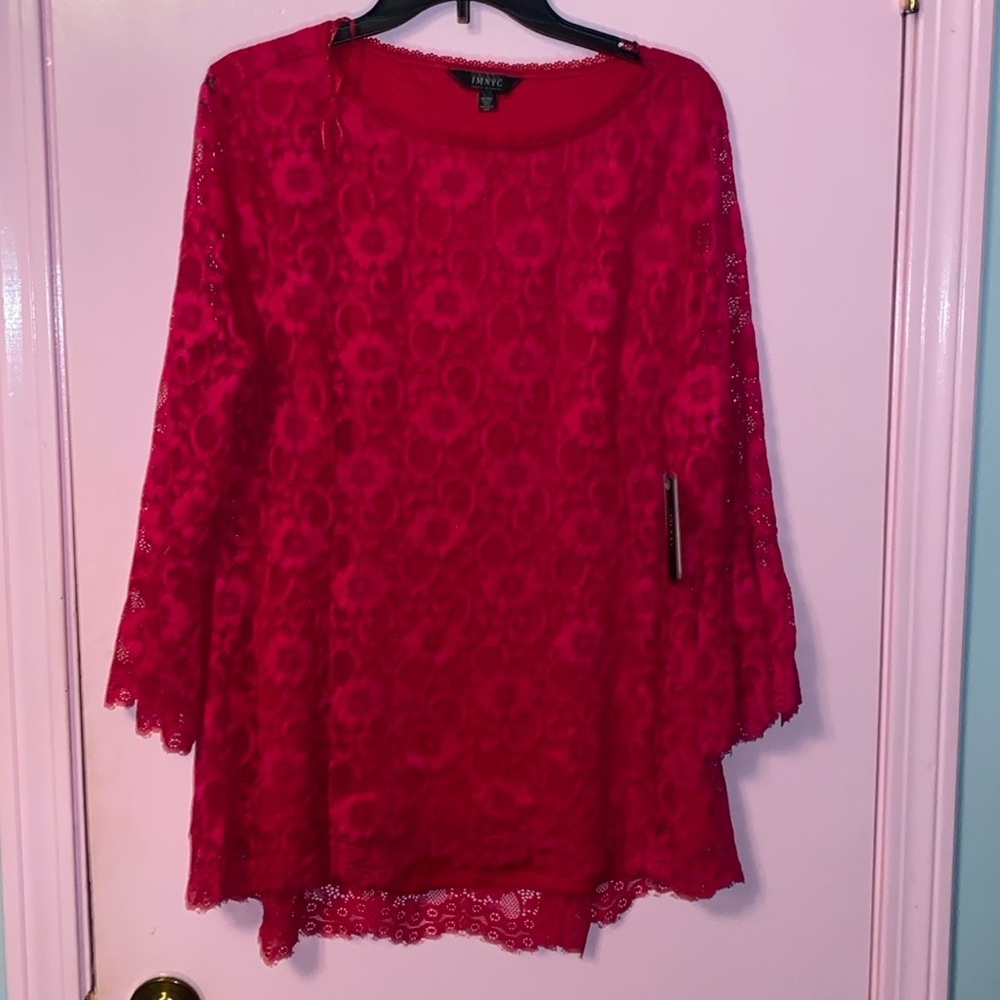 Dark pink shirt